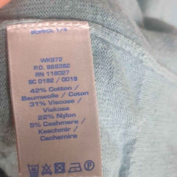 Boden Hummingbird Light Blue Sweater Cashmere Blend Small 6 - Picture 5 of 8